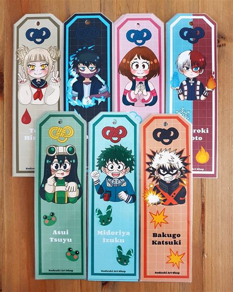 Chibi Heroes Laminated Bookmarks With Tassel - Etsy