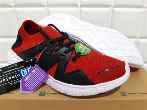 Jual Original Sepatu Running Sneakers Nineten Fujiwara Merah