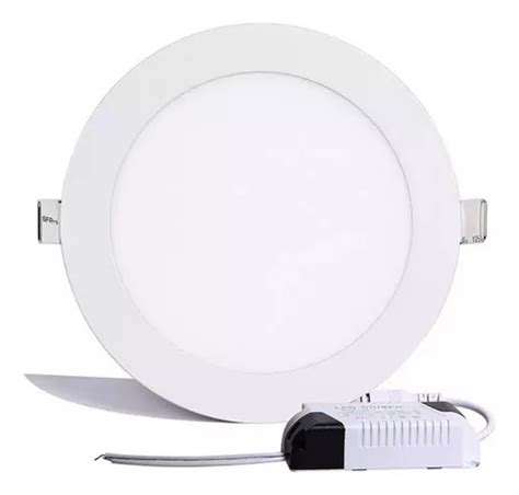 Plafon Led W Empotrable Slim Luz Blanca Redondo Pz Jwj Meses Sin