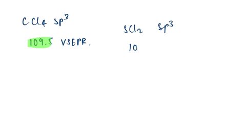 SOLVED:For each of the following molecules, state the bond angle (or ...