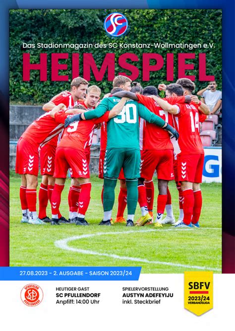 Heimspiel Das Stadionmagazin Des Sc Konstanz Wollmatingen E V