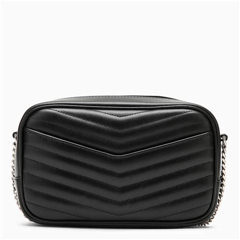 Saint Laurent Camera Bag Mini Lou Black Quilted Leather Thedoublef