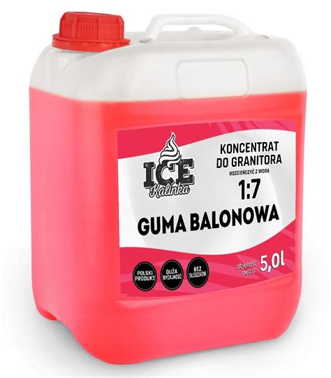 Syrop Do Granitora L Slushy Guma Balonowa Du A Wydajno Slush