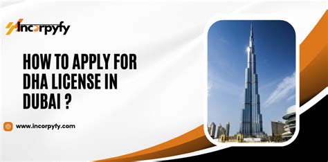 How To Apply For Dha License In Dubai Incorpyfy Business Setup Company