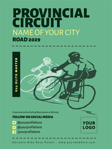 Editable Bike Race Poster Templates