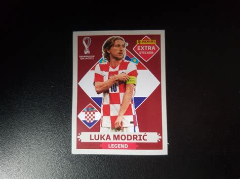 Figurinha Luka Modric Legend Gold Extra Sticker Copa 2022 Mebuscar Brasil