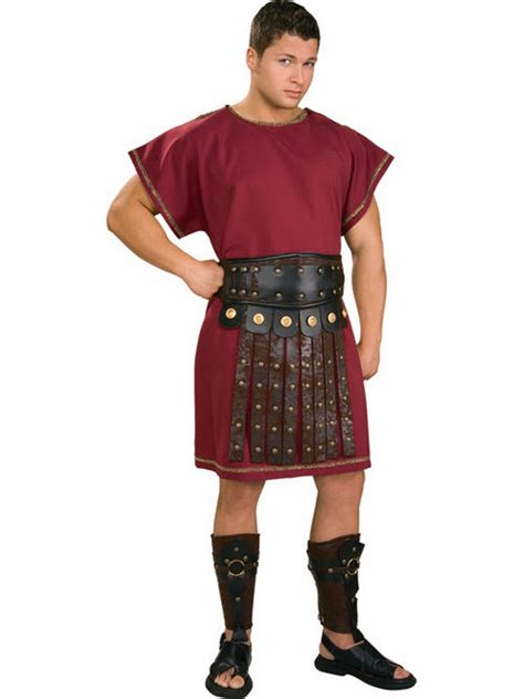 Adult Mens Roman Burgundy Tunic Fancy Dress Costume Std Toga Buy Online