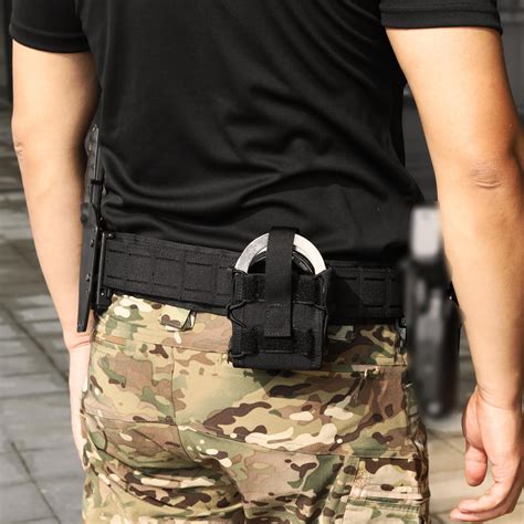 Double Handcuff Pouch Open Top Molle Tactical Handcuff Holster