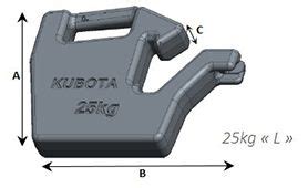 Masses Jerrican Kubota Masses Jerrycan Pour Tracteur Pateer France