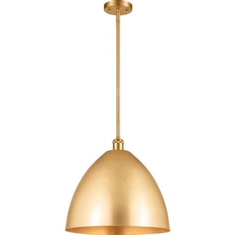 Innovations 516 1S SG MBD 16 SG Ballston Dome Satin Gold LED Hanging