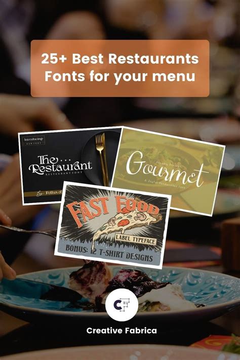 Restaurant Fast Food Fonts Gourmet Typeface Catchy Cricut Fonts