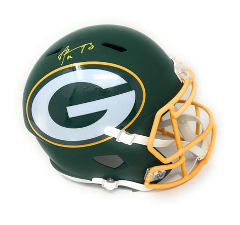 Aaron Rodgers Signed Packers Full-Size AMP Alternate Speed Helmet ...