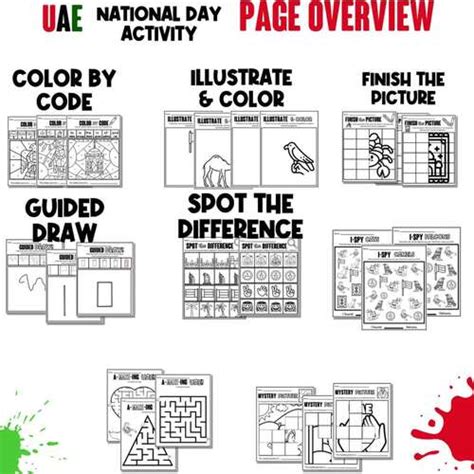 UAE National Day Activity, UAE Activities, United Arab Emirates Activity