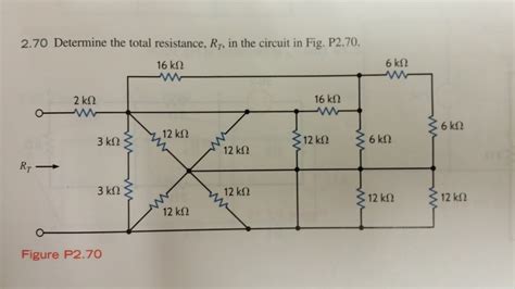 Solved Determine The Total Resistance Rt In The Chegg