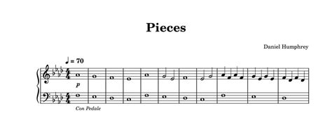 Pieces - Sheet Music