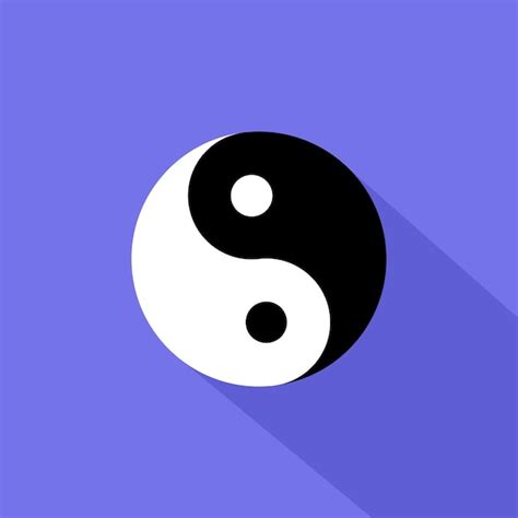 Premium Vector Black And White Yin Yang Symbol Of Harmony And Balance