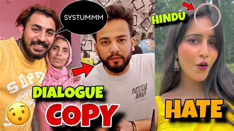 Aamir Majid Copy Elvish Yadav Dialogue Zeenat Vlogs Gets Hate For