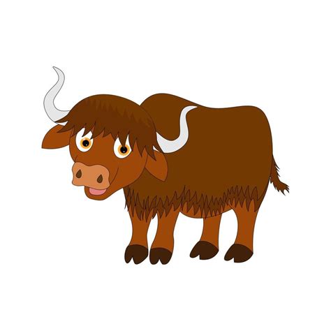 cute yak animal cartoon vector graphic 5196024 Vector Art at Vecteezy