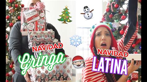 NAVIDAD GRINGA Vs LATINA Mariale YouTube