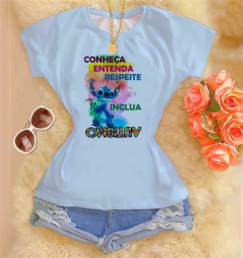 Tshirts Feminina Polielastano Coloridas Conhe A Entenda Respeite