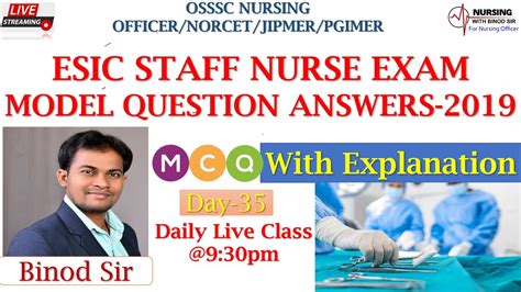 Medical Surgical Nursing Ii Selected Mcq With Explanation Ii Day