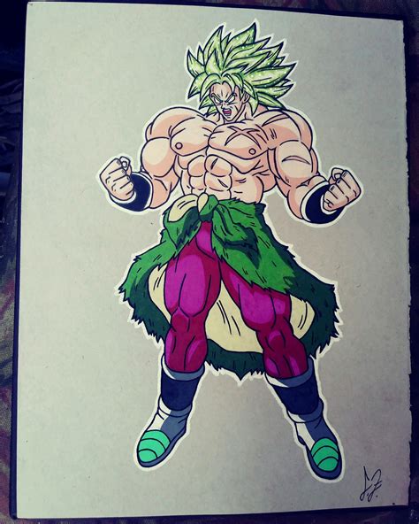 Oc Decided To Draw The New Broly Used The Promotional Art As