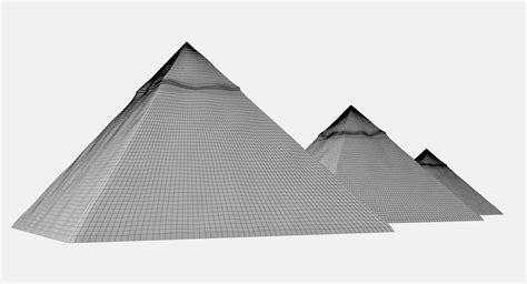 The Great Pyramids Of Egypt 3d Model 59 Max Fbx Obj Ma C4d Free3d