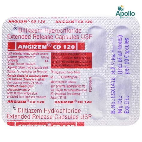 Angizem Cd Capsule S Price Uses Side Effects Composition