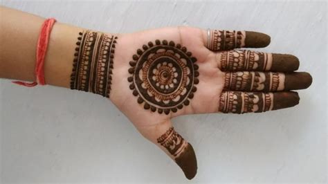 Rajsthani Style Mehndi Designs For Karwa Chuth ! Very Easy Mehndi Designs For Hand ! https ...