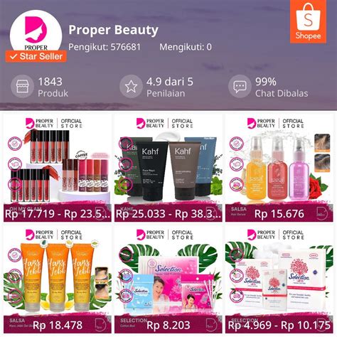 7 Rekomendasi Toko Kosmetik Paling Lengkap Di Shopee Murah