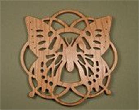 Butterfly Trivet (21) Cherry Wood Cut On Scroll Saw Cherry Hardwood ...