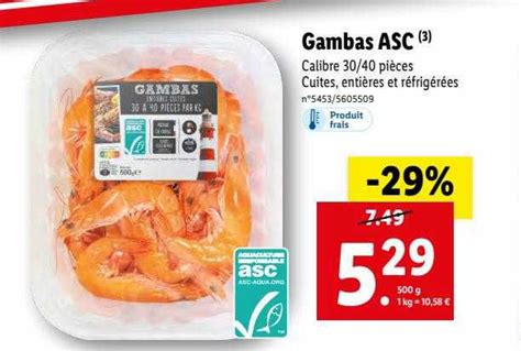 Promo Gambas Asc Chez Lidl ICatalogue Fr