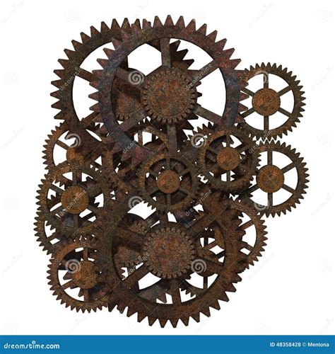 Ancient Gears Stock Illustration Illustration Of Rotate