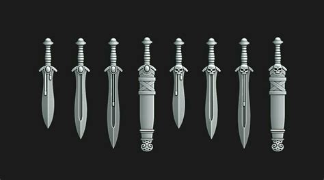 3d File Greek Power Swords 🏛️ ・3d Printable Model To Download・cults