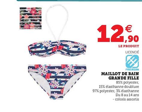 Promo Maillot De Bain Grande Fille Chez Hyper U Icatalogue Fr