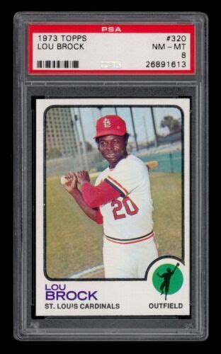 1973 Topps Set Break 320 Lou Brock PSA 8 NM MT EBay