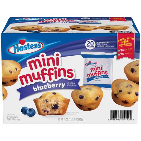 Hostess Blueberry Mini Muffins Count Walmart