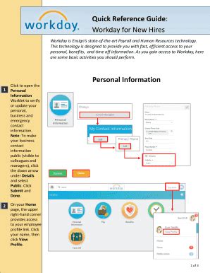 Fillable Online Workday For New Hires Fax Email Print Pdffiller