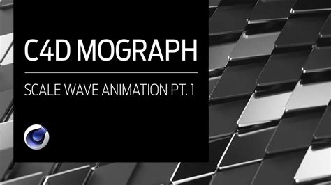 Cinema 4D MoGraph Scale Wave Animation Tutorial YouTube