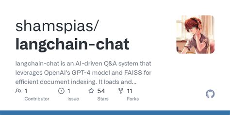 GitHub Shamspias Langchain Chat Langchain Chat Is An AI Driven Q A