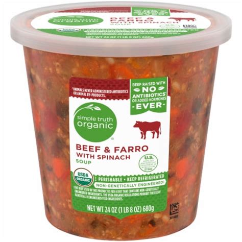 Simple Truth Organic Beef Farro With Spinach Soup Oz Kroger