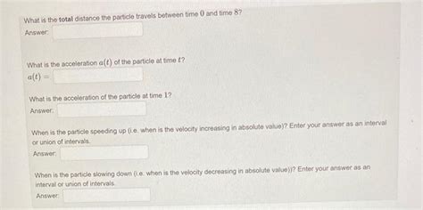 Solved 5 Points A Particle Moves Along A Straight Line And