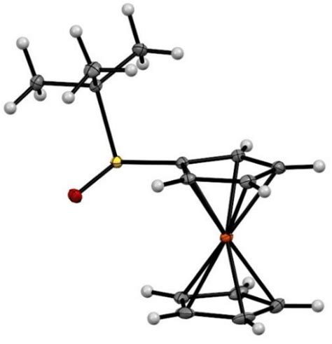 Molecular Structure Of Compound S FcSOtBu Thermal Ellipsoids Shown At