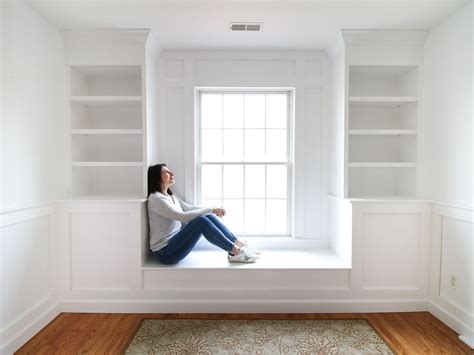 Builtin Window Bench And Bookcases Stefana Silber Bedroom Built Ins Built In Shelves Living