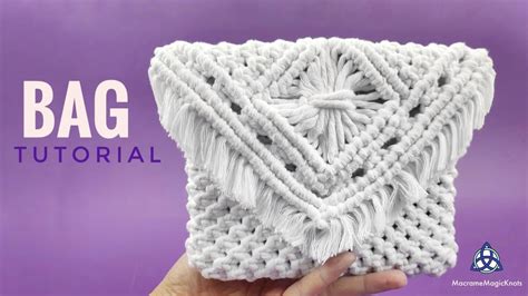 Diy Macrame Ladies Purse Easy Macrame Bag Tutorial Youtube