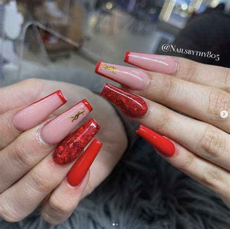 Sparkle and Shine with 50 Ravishing Red Glitter Nail Designs: Elevate Your Glam Game!