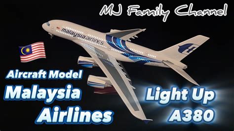 Malaysia Airlines A380 Light Up Resin Model Youtube