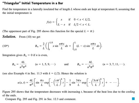 Solved "Triangular" Initial Temperature in a Bar Find the | Chegg.com