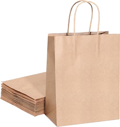 Gwhole Sac Cadeau Kraft Pcs Sac Kraft Avec Poign E X X Cm Sac