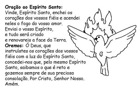 Aprendendo A Catequisar Ora O Ao Esp Rito Santo Para Crian As